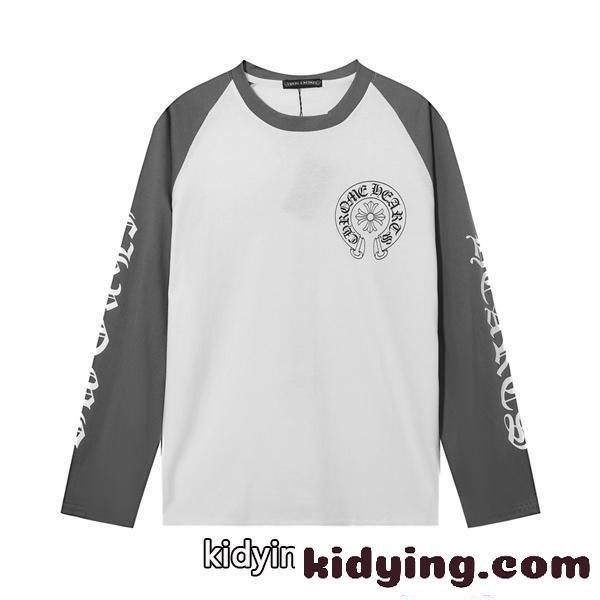 2026新作 CHROME HEARTS クロムハーツ コピー 長袖Tシャツ ラグラン 柔軟素材 カジュアル-0