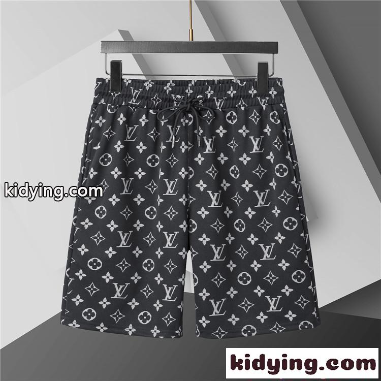 プリント セットアップ LOUIS VUITTON メンズ 半袖Tシャツ ルイヴィトン コピー ショートパンツ 上下セット-4