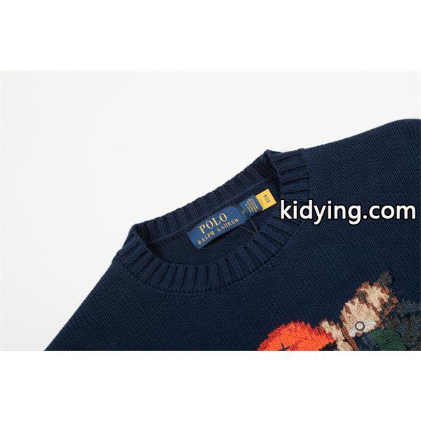 Polo Ralph Lauren ポロ ラルフローレン コピー 遊び心刺繍 ベアモチーフ 存在感 ニット-2