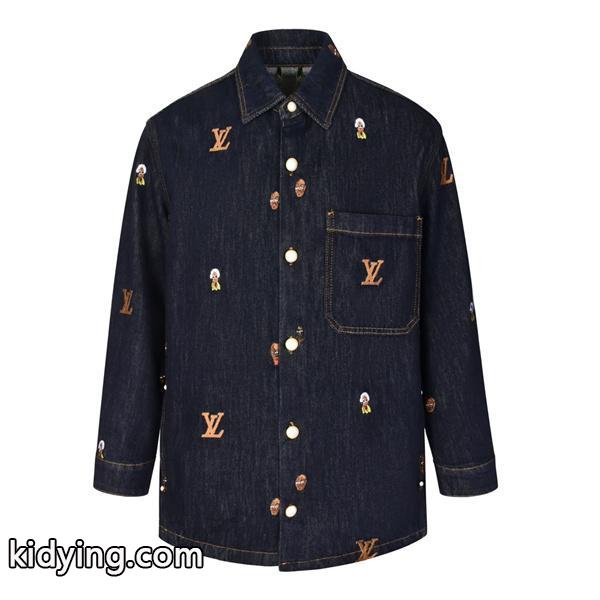 大胆なスリット上品 秋冬新作登場 ルイ ヴィトン LOUIS VUITTON デニムジャケット ランキング入賞の人気商品__ブランド コピー 激安(日本最大級)-0