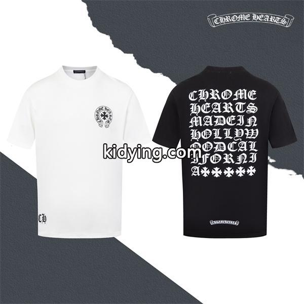 ポップ 春夏 クロムハーツCHROME HEARTS 半袖Tシャツ 男女兼用 2色可選_ブランド コピー 激安(日本最大級)-0