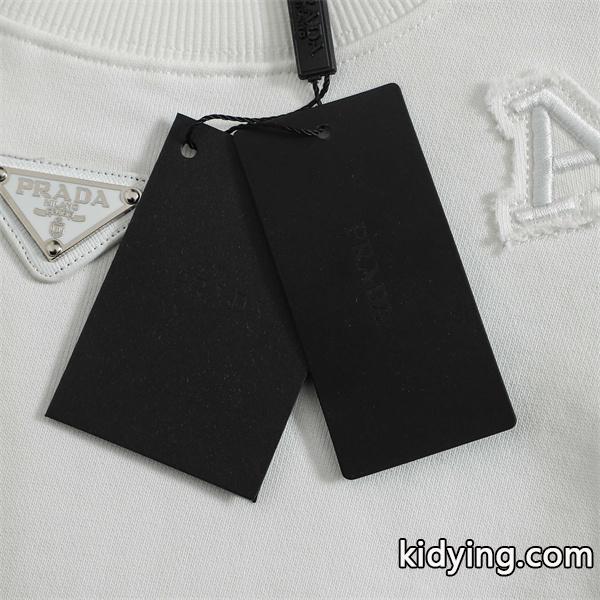 パーカー ホワイト/カーキ 本格派 上質 着心地抜群 PRADA プラダ コピー-7