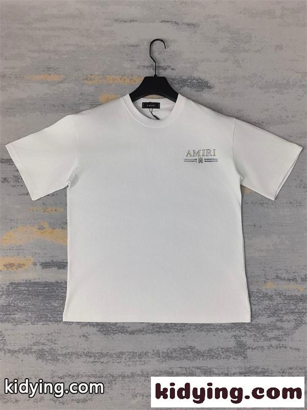 AMIRI モノトーン アミリ コピー 半袖Tシャツ シンプル 高見え カジュアル 2026新作コーデ-3