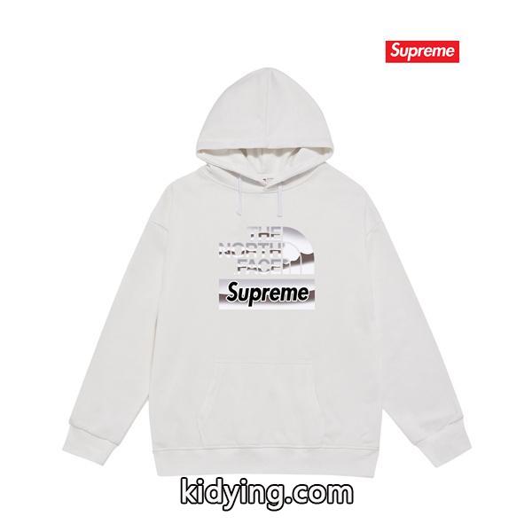 秋冬 裏起毛 ブラック コラボ注目 パーカー SUPREME シュプリーム スーパーコピー-2