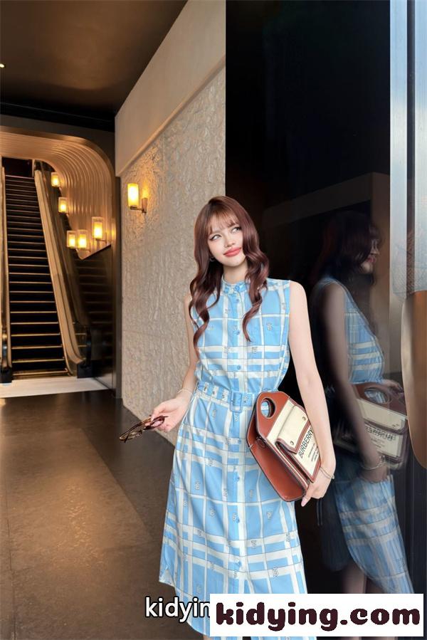 2026新作 大人可愛い  チェック柄 BURBERRY バーバリー コピー ワンピース インスタ映え 注目度UP 旬アイテム-8