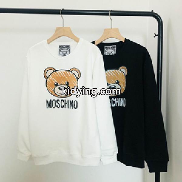 モスキーノ 待望の2021新作が発売 Moschine 偽物通販 プルオーバーパーカー モノトーンの可愛いプリン-0