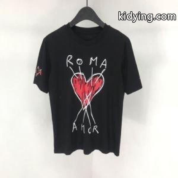 フェンディ FENDI 2019SS最安値春夏ファション 半袖Tシャツ この夏最高に人気ブランド 2色可選 これからの季節、大活躍 シーズンの流行にチェック_フェンディ FENDI_ブランド コピー 激安(日本最大級)-1