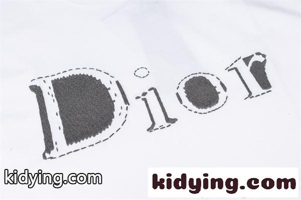 DIOR 激安 2026 夏 ブラック メンズ レディース 半袖Tシャツ ロゴプリント シンプル モード ディオール-7