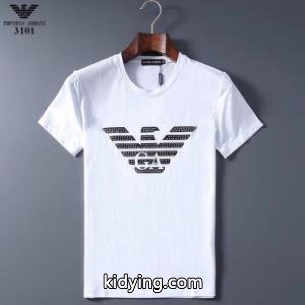 多色可選 軽やかに着たい春夏コーデ 半袖Tシャツ 人の心をくすぐる柄が素敵 アルマーニ ARMANI_アルマーニ ARMANI_ブランド コピー 激安(日本最大級)-0