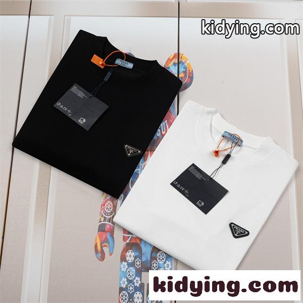 ロングスリーブ シンプルブラック 通勤カジュアル PRADA プラダ コピー Tシャツ 着回し対応 注目商品-3