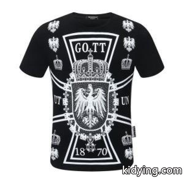 2020年春夏の必需品 フィリッププレイン3色可選 PHILIPP PLEIN 半袖Tシャツ コーデにアクセントをプラス_フィリッププレイン PHILIPP PLEIN_ブランド コピー 激安(日本最大級)-1