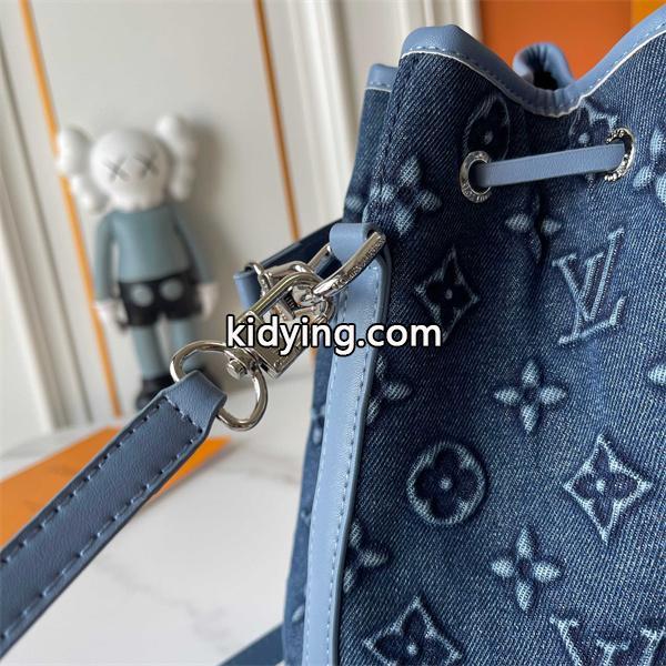 Louis Vuitton デニムブルー ルイヴィトン バケットバッグ コピー 82599 レディース トレンディ-4