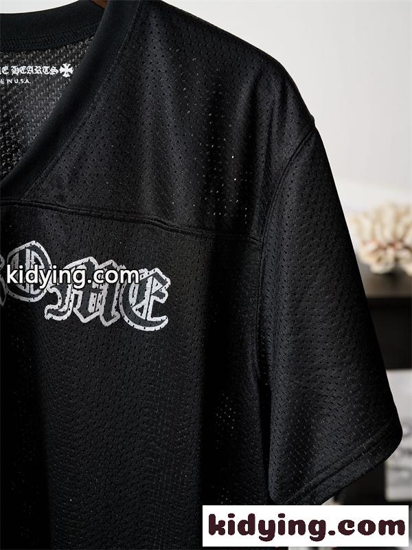 クロムハーツ コピー 半袖Tシャツ ロゴプリント 通気性 CHROME HEARTS 軽量 ストリート系 夏トップス-4