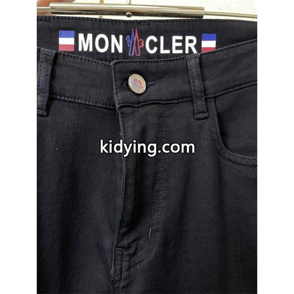 トレンド ブラック デニムパンツ シンプル デイリー着用 MONCLER モンクレール 偽物-4