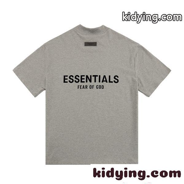 エッセンシャルズ 偽物 半袖Tシャツ ESSENTIALS グレー オーバーサイズ ストリート 大人カジュアル 定番人気-2