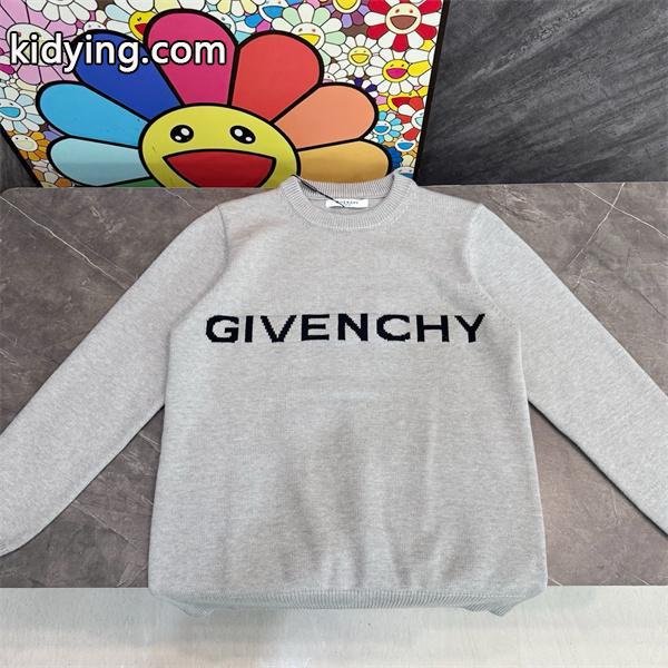 ライトグレー GIVENCHY コピー 秋冬柔らかで上品な 人気 ブラックロゴ 円领 ニット ジバンシー-7