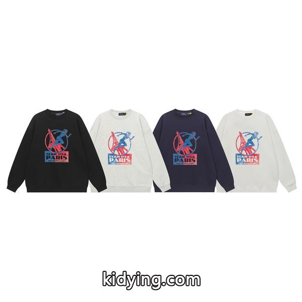 POLO RALPH LAUREN コピー 秋冬 ブラック × グレー × ネイビー × ホワイト パリデザイン スウェット ポロラルフローレン-1