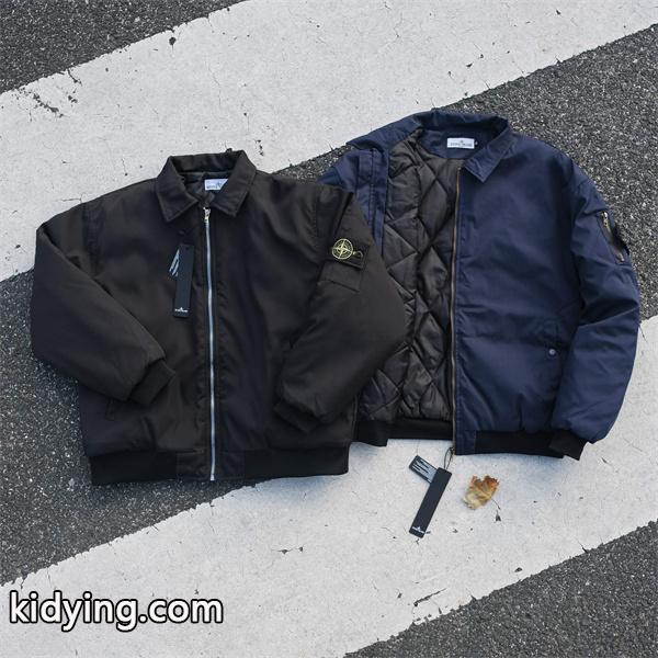 STONE ISLAND ストーンアイランド コピー ネイビー シルエット 着回し力抜群 中綿ジャケット-8