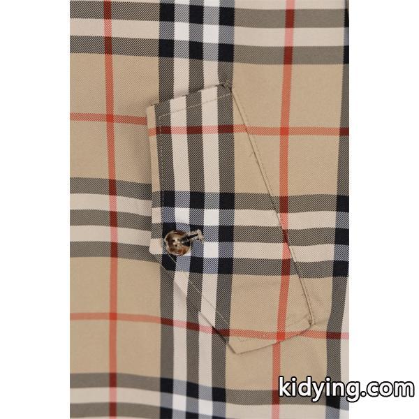 Burberry カーキ格子柄 秋冬注目 バーバリー スーパーコピー ジャケット シグネチャーデザイン-3
