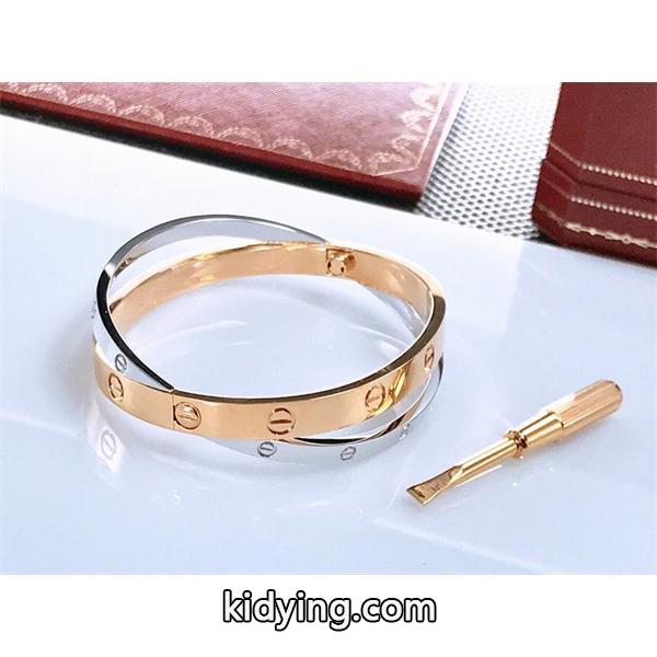存在感 スクリューモチーフ 立体 モダン ブレスレット Cartier カルティエ コピー-0