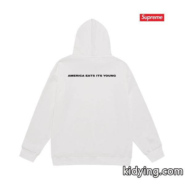 SUPREME シュプリーム コピー 秋冬定番 起毛 ホワイト 人気集中 フォト パーカー-3
