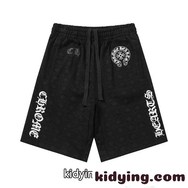 ショートパンツ CHROME HEARTS プリント ストリート カジュアル ゆったり クロムハーツ コピー-2