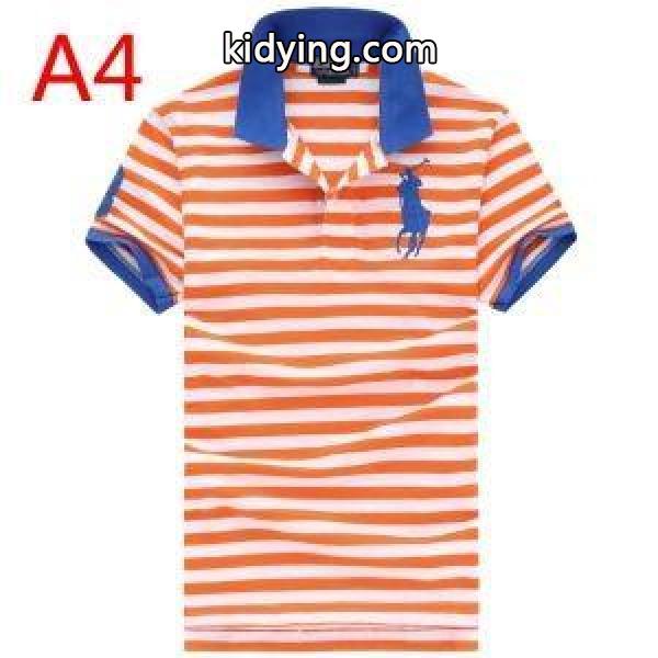 人気急上昇中Polo Ralph Laurenポロ ラルフローレン激安ストライプメンズビジネス用ポロトップスＴシャツ-4