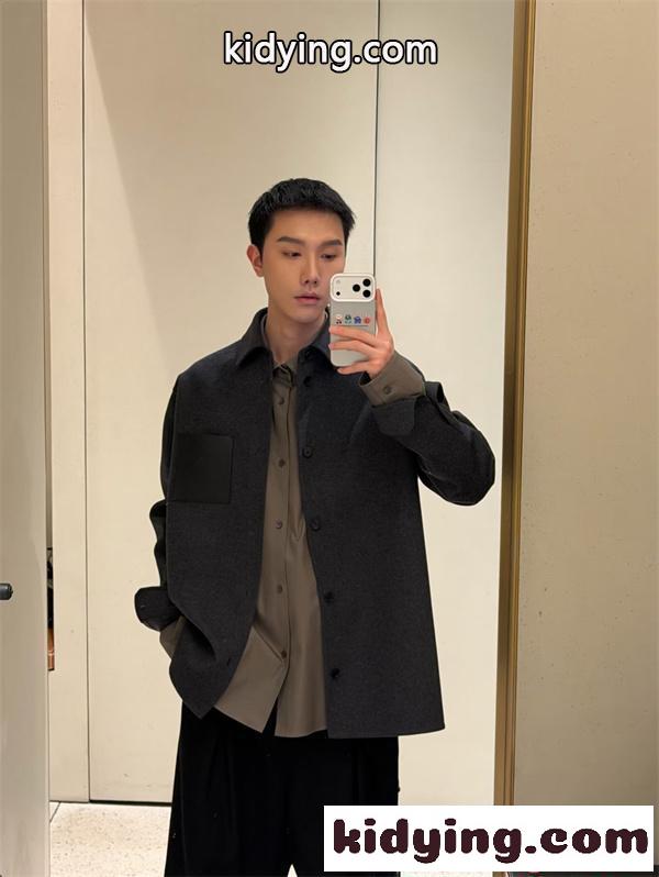 LOEWE ロエベ コピー 2026新作 高級感溢れる メンズジャケット 長袖 カジュアルシャツ-8