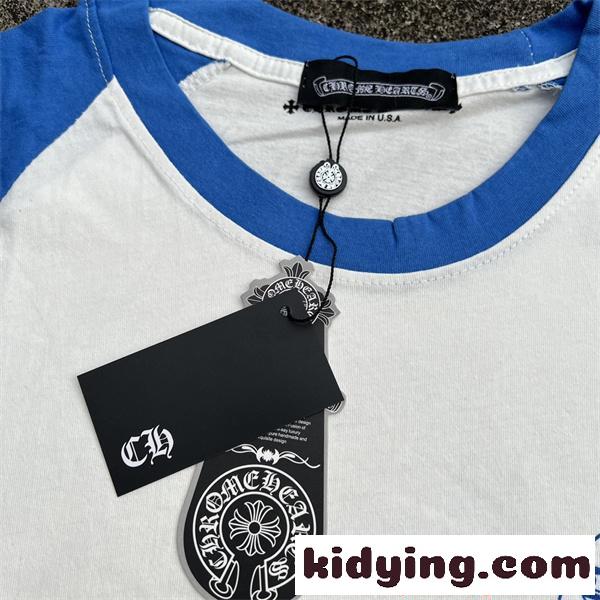 CHROME HEARTS クロムハーツ コピー 長袖Tシャツ 春秋 ラグラン 配色アクセント 軽快 ストリート-4