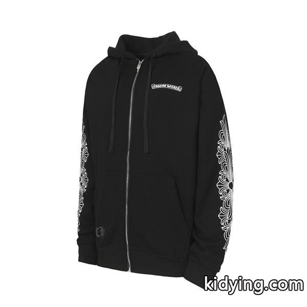 クロムハーツ コピー Chrome Hearts パーカー 本格仕様 ホワイト プレミアム品質 プリント 大人モード 2025秋冬準備-2