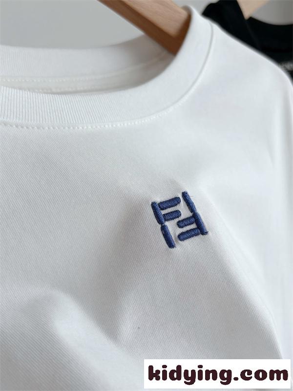 簡単人気2026SSトレンド新作&FF刺繍ロゴ FENDIフェンディtシャツコピーユニセックス２色-5