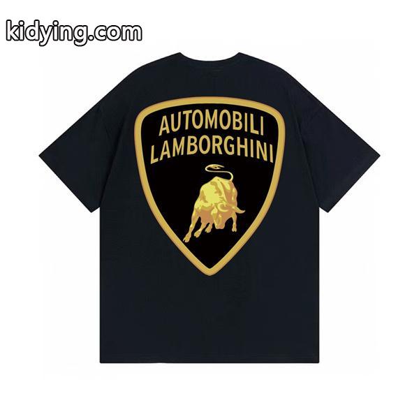 爆買い新作登場Supremeランボルギーニ　シュプリーム　Ｔシャツコピー　メンズ　半袖tシャツ　英字ロゴ付き　ブラック　ホワイト　2色-0