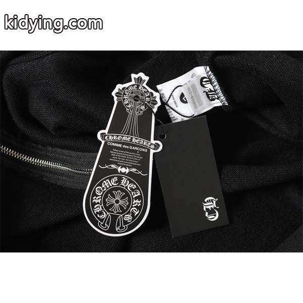 クロムハーツ コピー Chrome Hearts パーカー 数量限定! ホワイト × ブルー バックロゴ 高級感溢れる 2025秋冬コーデ-8