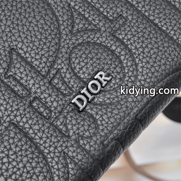 DIOR ディオール コピー コンパクト設計 ミニショルダーバッグ エンボス 軽量-4