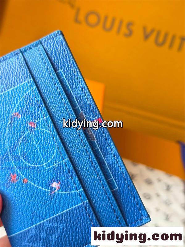 Louis Vuitton コピー ルイヴィトン M26804 カードケース ブルー モノグラム スポーツグラフィック スリムカードホルダー コンパクト財布 メンズ レディース-5