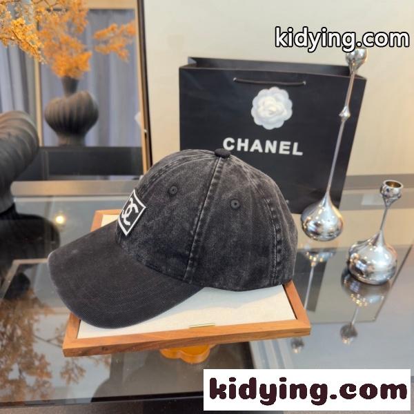 CHANEL シャネル 2026新作 CCロゴ刺繍ヴィンテージウォッシュベースボールキャップ コットン ユニセックス カジュアル 定番人気-9
