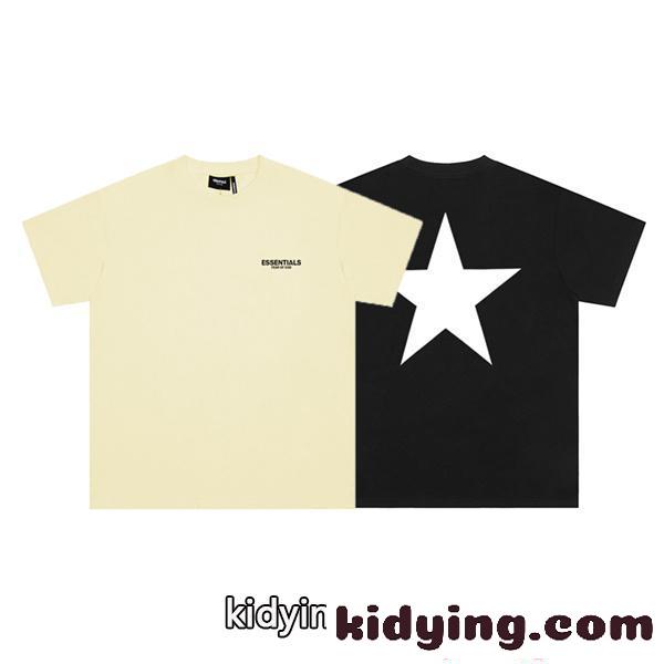 エッセンシャルズ スーパーコピー 半袖Tシャツ ポイント シンプル ベーシック 柔らかカラー 夏コーデ-0