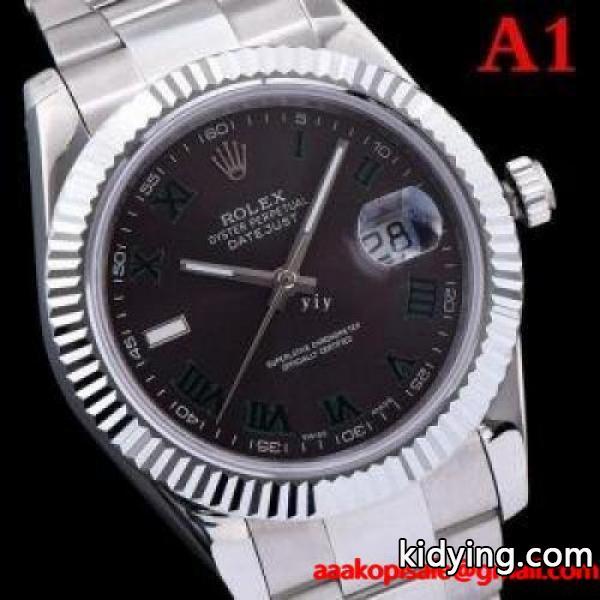 ロレックス 腕時計 コピーROLEX最安値正規品高級感見やすい気密性防水性男らしさ溢れる腕時計3色展開紳士ウォッチ-0