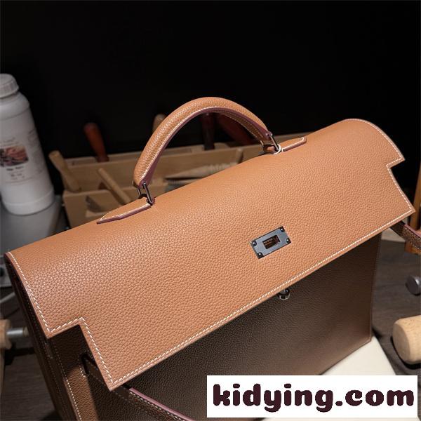 メンズ向けケリーブリーフケース☆エルメスビジネスバッグコピーHermès 2026新作-6