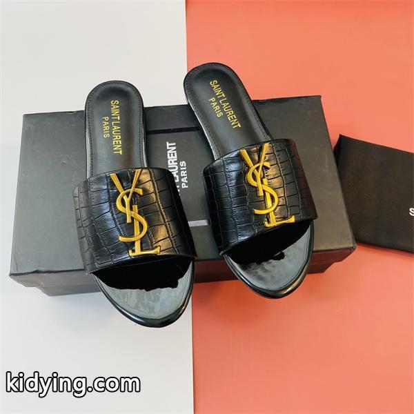 YSL サンローランレディースサンダル Saint Laurent コピー 黑 カジュアルから通勤まで活躍可能-0