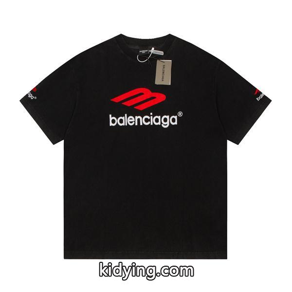 シンプル風格が好きな方の福音 Balenciaga 半袖 ワンポイントシャツ-0