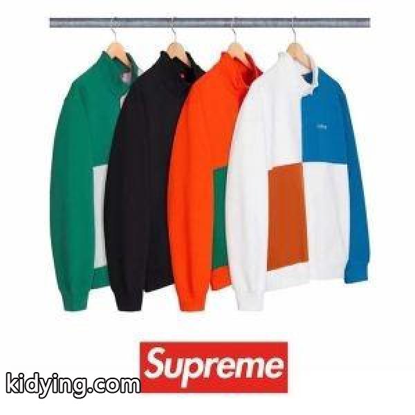 2018人気度高めの新作 シュプリーム SUPREME 18ss COLOR BLOCKED HALF ZIP SWEATSHIRT ハイネックパーカー 4色可選 人気沸騰なアイテム_シュプリーム SUPREME_ブランド コピー 激安(日本最大級)-0