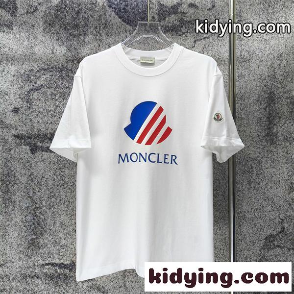 MONCLER モンクレール コピー 半袖Tシャツ フロントプリント アイコンデザイン 軽快カジュアル-0