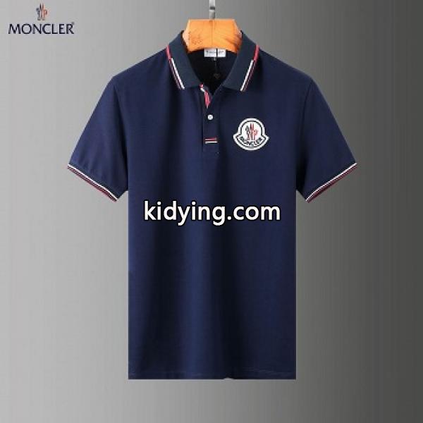 とても売れている定番 MONCLER コピー モンクレール ポロシャツ 半袖 襟付き メンズファッション-0