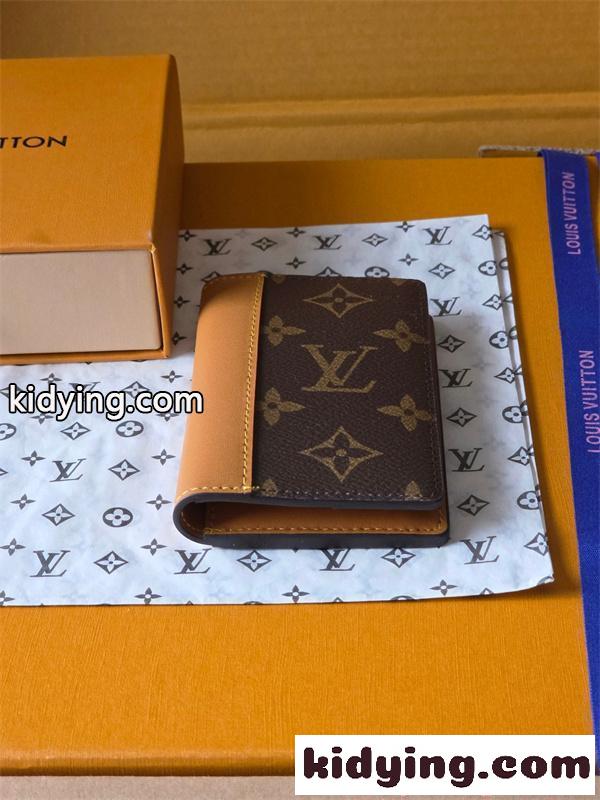 ルイヴィトン Louis Vuitton コピー M14733 カードケース モノグラムマカサー 二つ折りカードホルダー スリム財布 縦型設計 コンパクト収納 メンズ-2