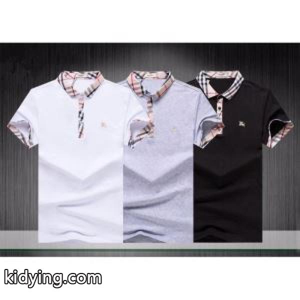 トレンド感があって涼しげ バーバリー BURBERRY Tシャツ/ティーシャツ 3色可選 ブラッシュアップして華やかに_半袖Tシャツ_メンズファッション_スーパーコピーブランド激安通販 専門店-0