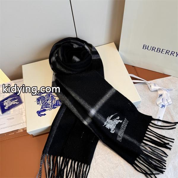 上品チェック柄 BURBERRY バーバリー コピー マフラー ブラック 冬コーデ定番-4
