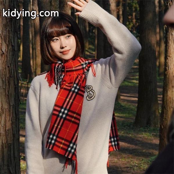 人気集中 保温性抜群 レッド チェック BURBERRY バーバリー 偽物 マフラー クラシック-0