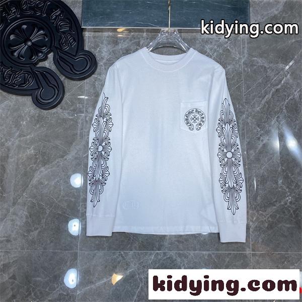 クロムハーツふんわりスタイルが最適 CHROME HEARTS ココチイイ春夏柄が魅力 長袖 /ロンT_クロムハーツ CHROME HEARTS_ブランド コピー 激安(日本最大級)-0