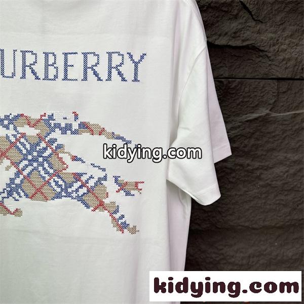 話題商品 半袖Tシャツ BURBERRY バーバリー コピー プリント 滑らか生地 ストリートトップス-6